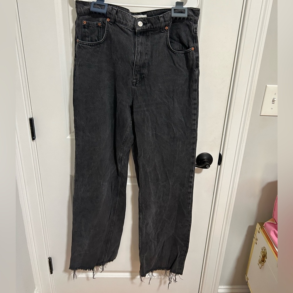 Black Straight Leg Zara Jeans